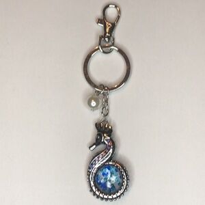 Beautiful Rhinestone Seahorse keychain